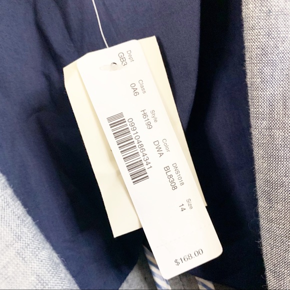 J.CREW UNSTRUCTURED BLAZER in Deep Water - Picture 8 of 9